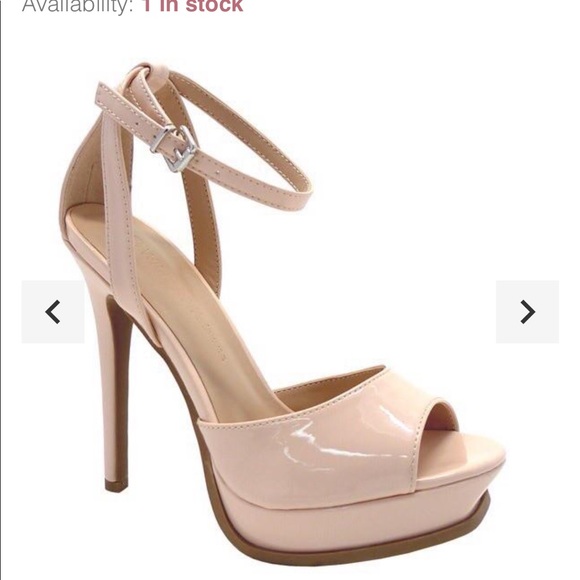 Shoes - Diva platform heels - nude blush